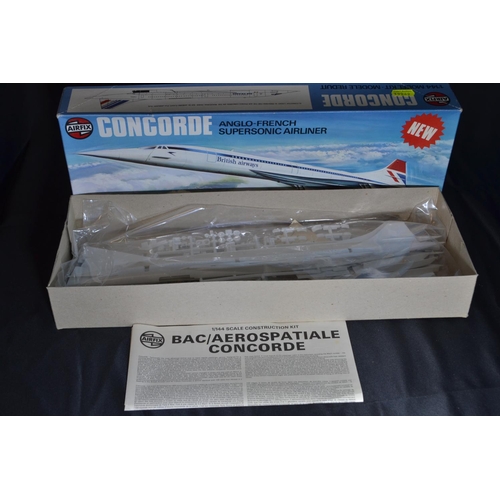 288 - 2 x Airfix concorde 1/144 scale models & 'Those Magnificent Flying Machines' kit, all unopened