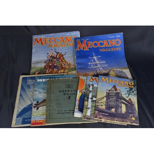 307 - Vintage Meccano and other magazines. Including Meccano magazine 1929