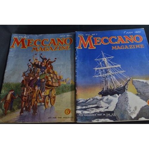 307 - Vintage Meccano and other magazines. Including Meccano magazine 1929