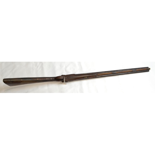 325 - C18/19 double barrel  percussion cap shotgun. inscribed D Egg, Pall Mall London between th... 