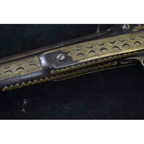 326 - Eastern flintlock pistol, length approx. 39.5cm