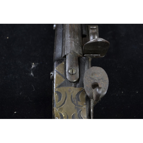 326 - Eastern flintlock pistol, length approx. 39.5cm