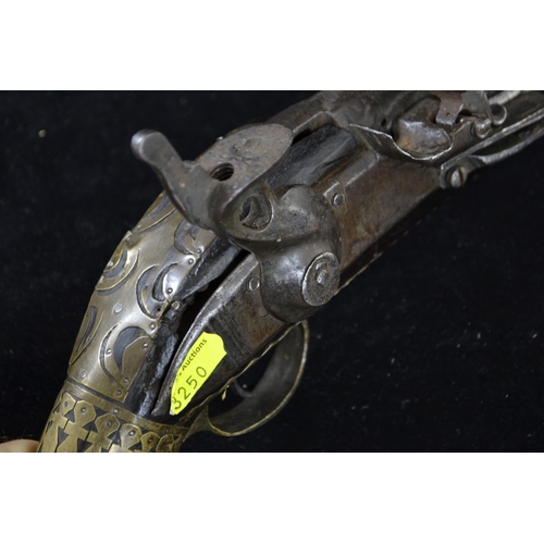 326 - Eastern flintlock pistol, length approx. 39.5cm