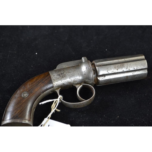 328 - C19 6 shot pepper box percussion revolver