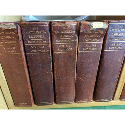 380 - Encyclopaedia Britannica celebrated 'Eleventh Edition' of 1911 complete in twenty nine volumes plus ... 