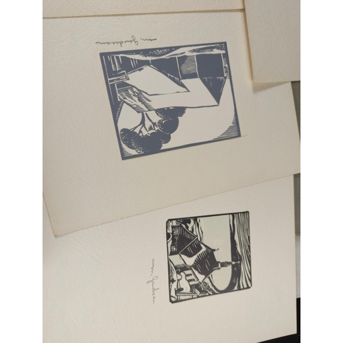 337A - Folder of 1930's signed lithographs by Canadian printmaker, illustrator and sculptor Maurice Gaudrea... 