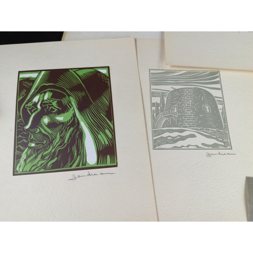 337A - Folder of 1930's signed lithographs by Canadian printmaker, illustrator and sculptor Maurice Gaudrea... 