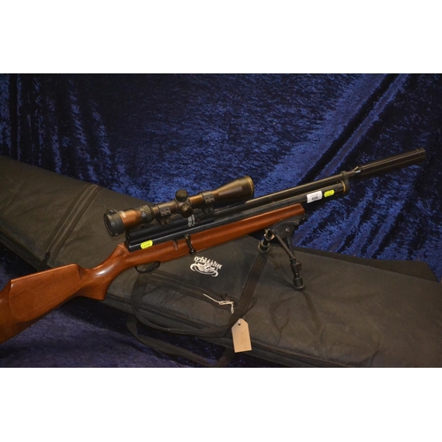 606 - Webley Raider .22-5.5 cal air rifle, marked & numbered TR HT, 0112 21093, S.W.P.200 BAR, with Ha... 