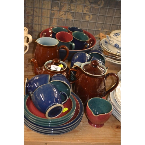 788 - Quantity of Denby tea ware.