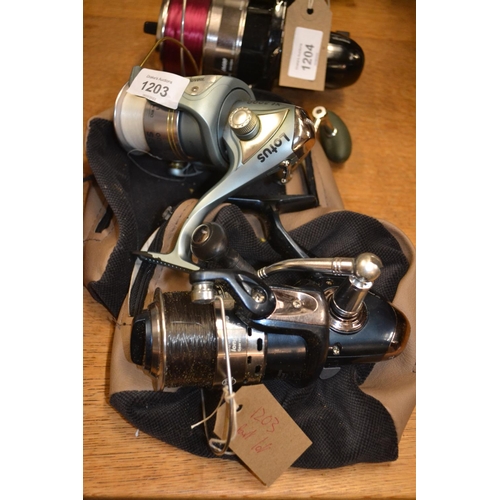 1203 - Fishing Reels x 2 inc Grauvell Lotus xf 3000 & Nordic 6000 longcast