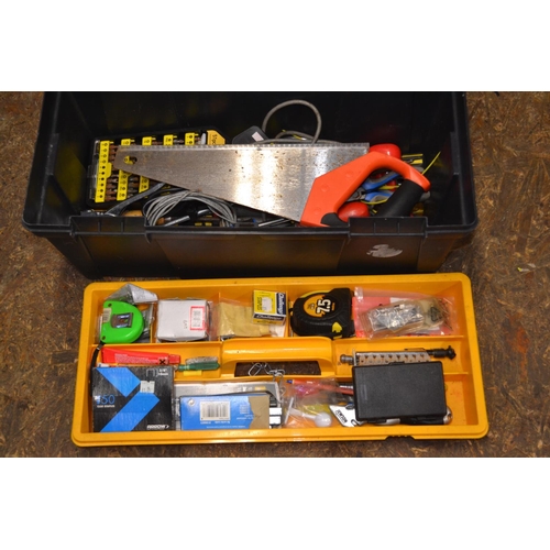 133 - Big Jim tool box with various tool contents.