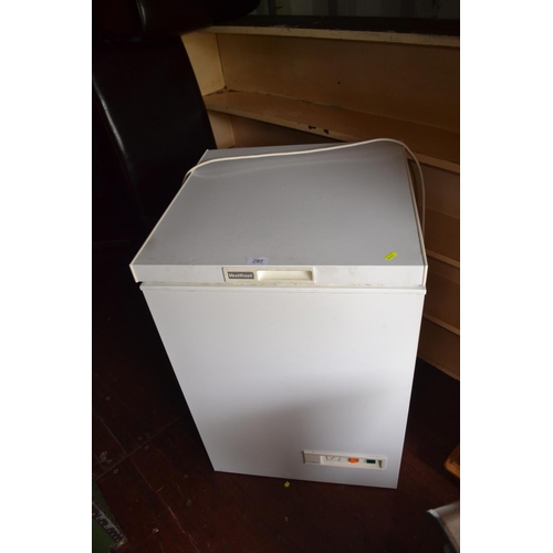 292 - Vestfrost chest freezer, 55.5cm wide, 55.5cm deep, 82cm high