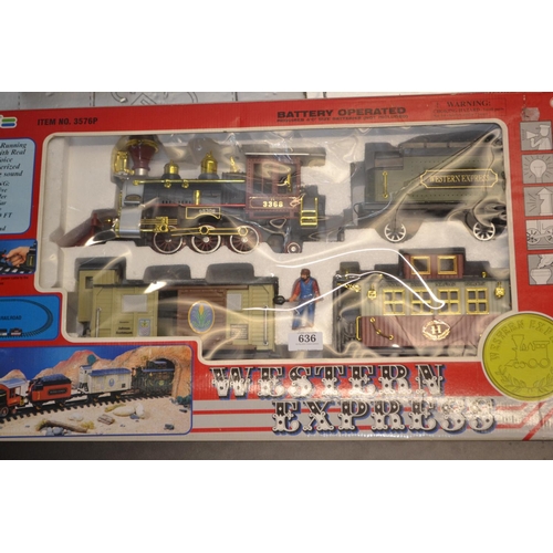 636 - Playgo, Western Express, item 3576PBattery operated boxed set .