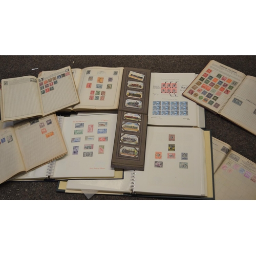 656 - Selection of eight stamp albums of Colonial, British and other world stamps.