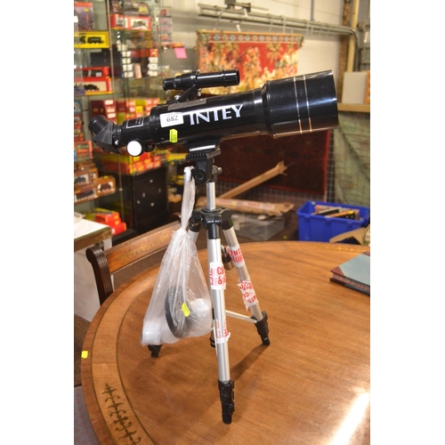 682 - Inty spotter telescope  with tripod and accessories. 