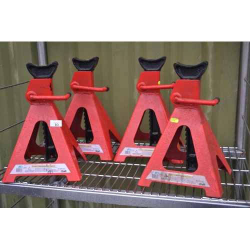 10 - 4x 6 tonne jack stands