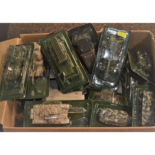 421 - Box of as new Military vehicle models