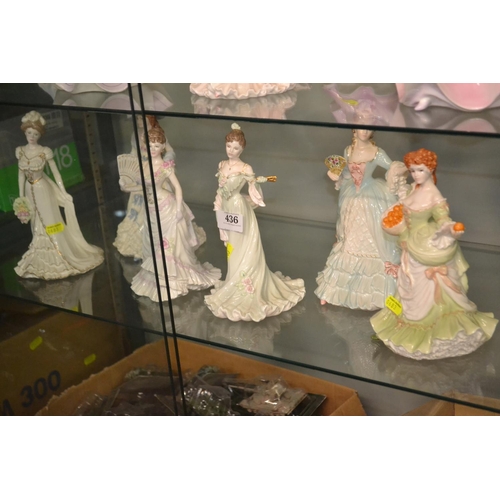 436 - 6 Coalport figurines