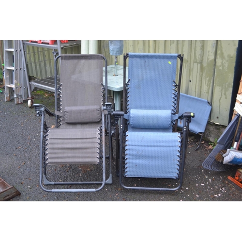 7 - 2 folding garden chairs