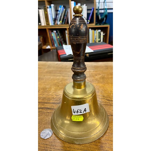 462a - Brass school bell