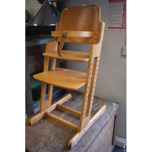 153 - Beech high chair