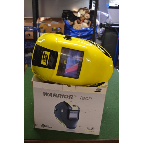 87 - Warrior Tech 9-13 welding helmet. Condition of speedglass unknown, but recommend replacement before ... 