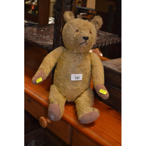 797 - Early C20 articulated teddybear