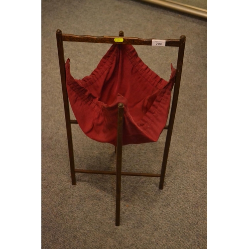 799 - Folding knitting stand. H69cm