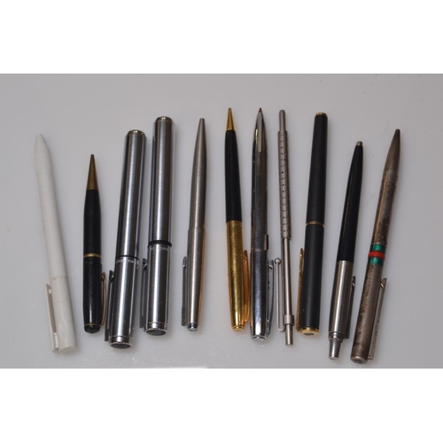 468 - Collection of pens, including matching Schaeffer fountain & ballpoint pens, Parker fountain pen,... 