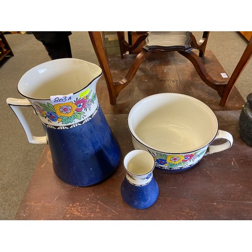 803A - Mintons water jug, toothbrush holder and chamber pot.