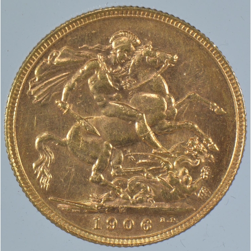 2 - 1906 Edward VII Perth mint full sovereign