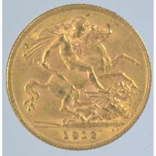 6 - 1912 George V half sovereign