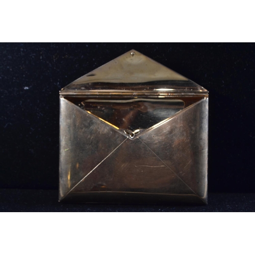 89 - 9ct gold cigarette case, by Alfred Dunhill & Sons, London 1939, modelled as an envelope, 150.2 g... 