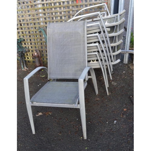 48 - 6 folding garden lounger chairs