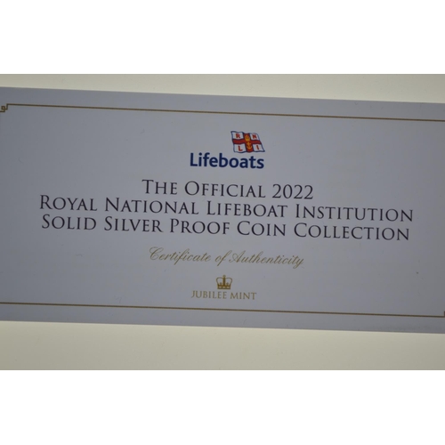 680 - Cased Jubilee Mint Alderney ltd. ed. 'The Official 2022 Royal National Lifeboat Institution Solid Si... 