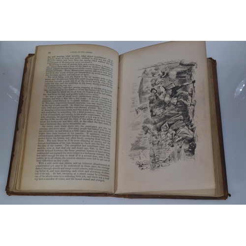 708 - Charles Dickens 'A Tale of Two Cities' with illustrations by H.K Browne, pub. Chapman & Hall, 18... 