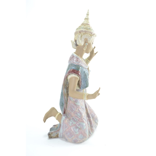 726 - Lladro figure of a Thai dancing girl by Vincente Martinez, model 2069, 43.5cm height, two digits mis... 