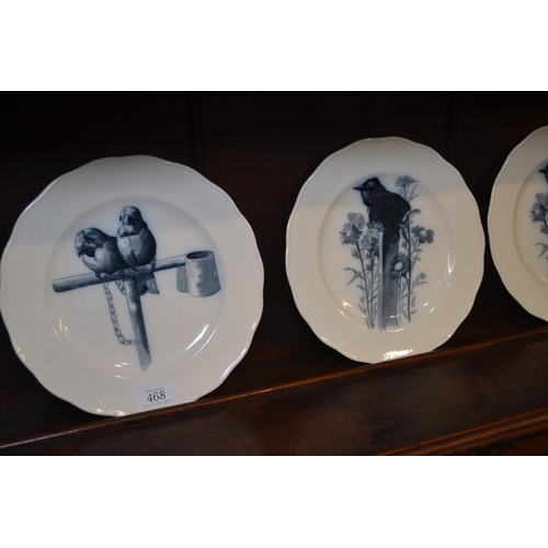 928 - Six Brown, Westhead & Moor Depouse Canova bird plates