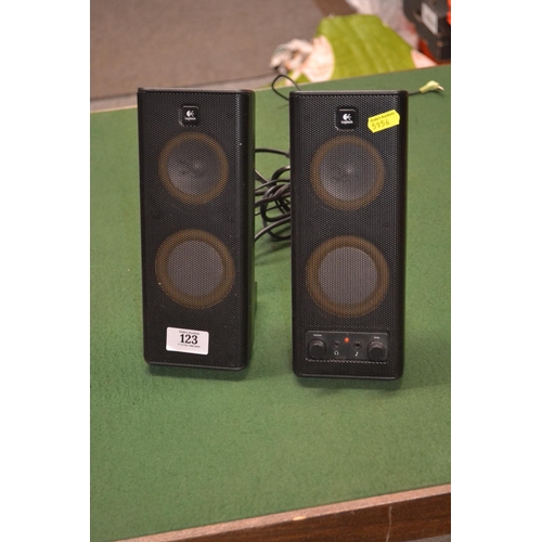 123 - Pair of Logitec speakers