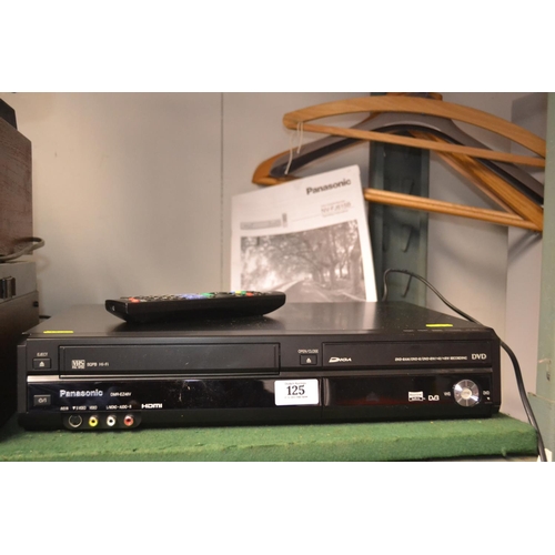 125 - Panasonic DMR-EZ48V SQPB VHS & DVD player