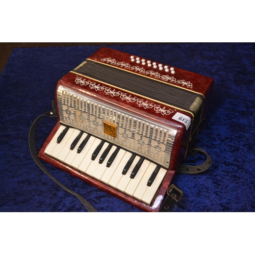 615 - Razno Manblw (Childs accordian / squeeze box (made in USSR) IN ORIGINAL CARRY CASE. 