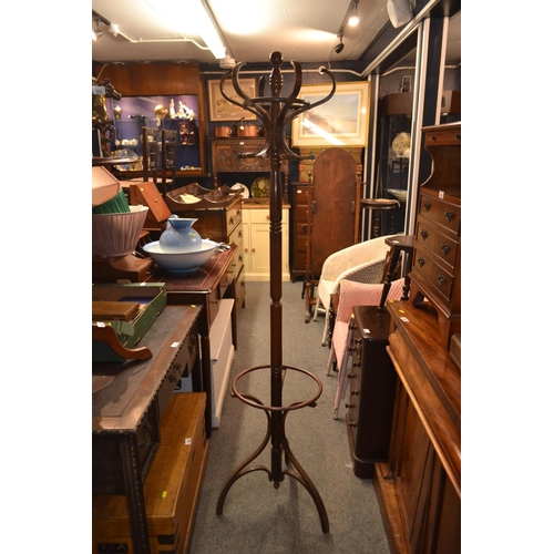 1142 - Bentwood hat and coat stand. dia 36 x h 175cm