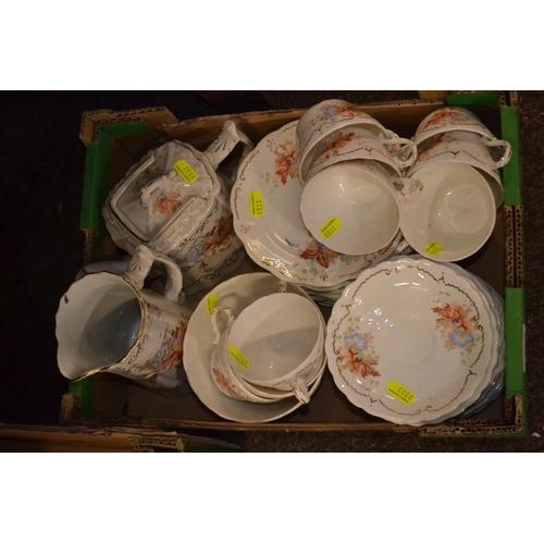 299 - Early C20th floral tea service.