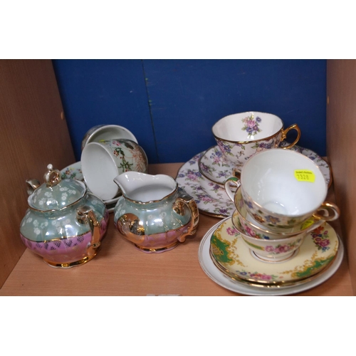 213 - Collection of tea cups & saucers inc. Meissen, Royal Albert etc.