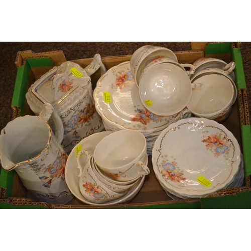 299 - Early C20th floral tea service.