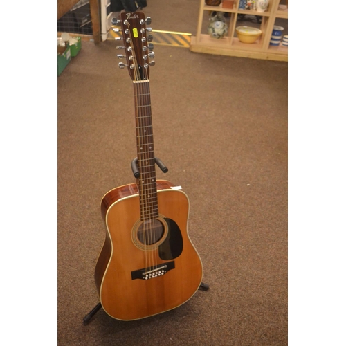 305 - Fender 12 string acoustic guitar. Model F-55-12 (made in Japan)