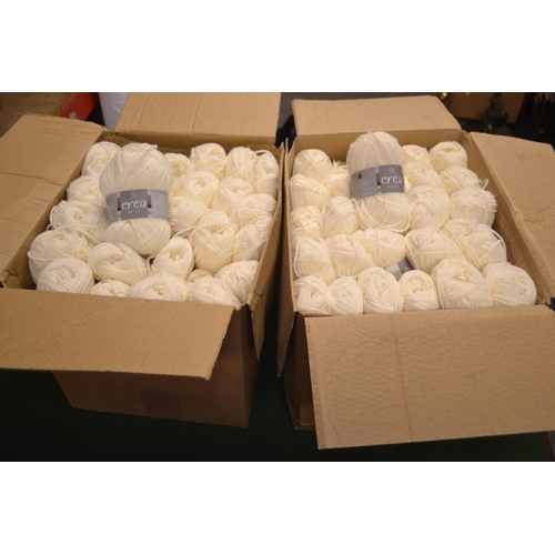 35 - 2x boxes of 50x White Albite yarns