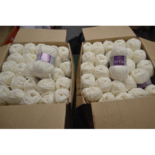 38 - 2x boxes of 50x White Citrine yarns