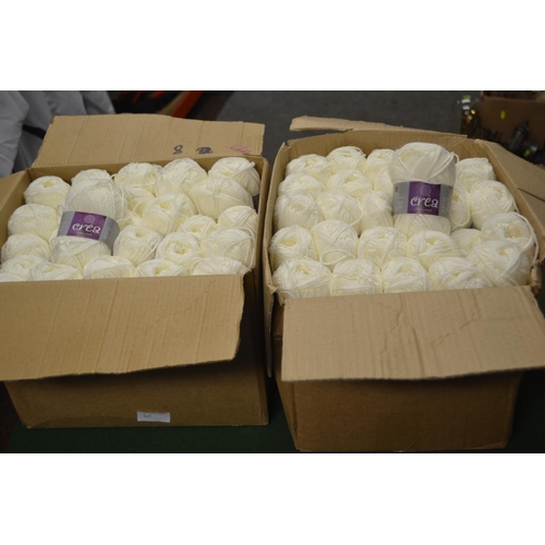 61 - 2x boxes of 50x White Moonstone yarns