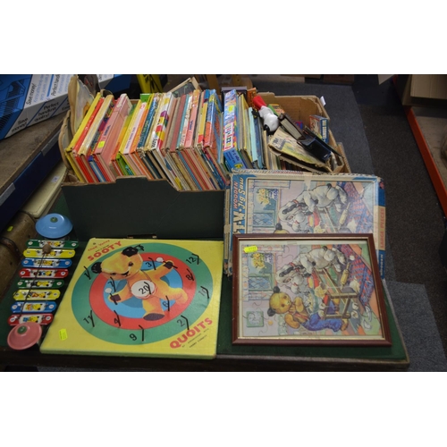 85 - Consignment of mostly Sooty and sweep etc, puzzles, games books etc..,